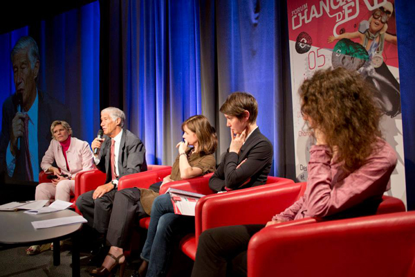 Véronique Anger-de Friberg, Joël de Rosnay, Geneviève Ferone, Blanche Segrestin et Célya Gruson-Daniel